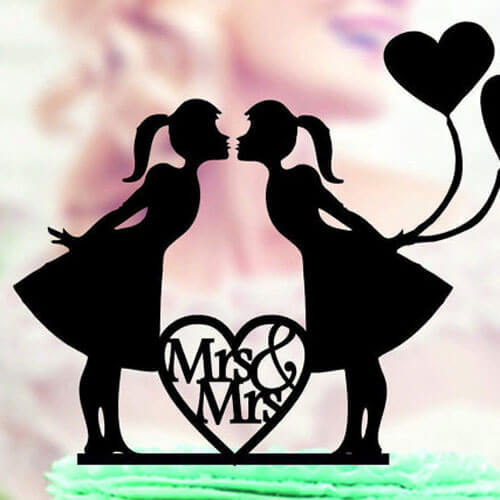 40 Awesome Lesbian Wedding Cake Toppers That Will Make Your Wedding